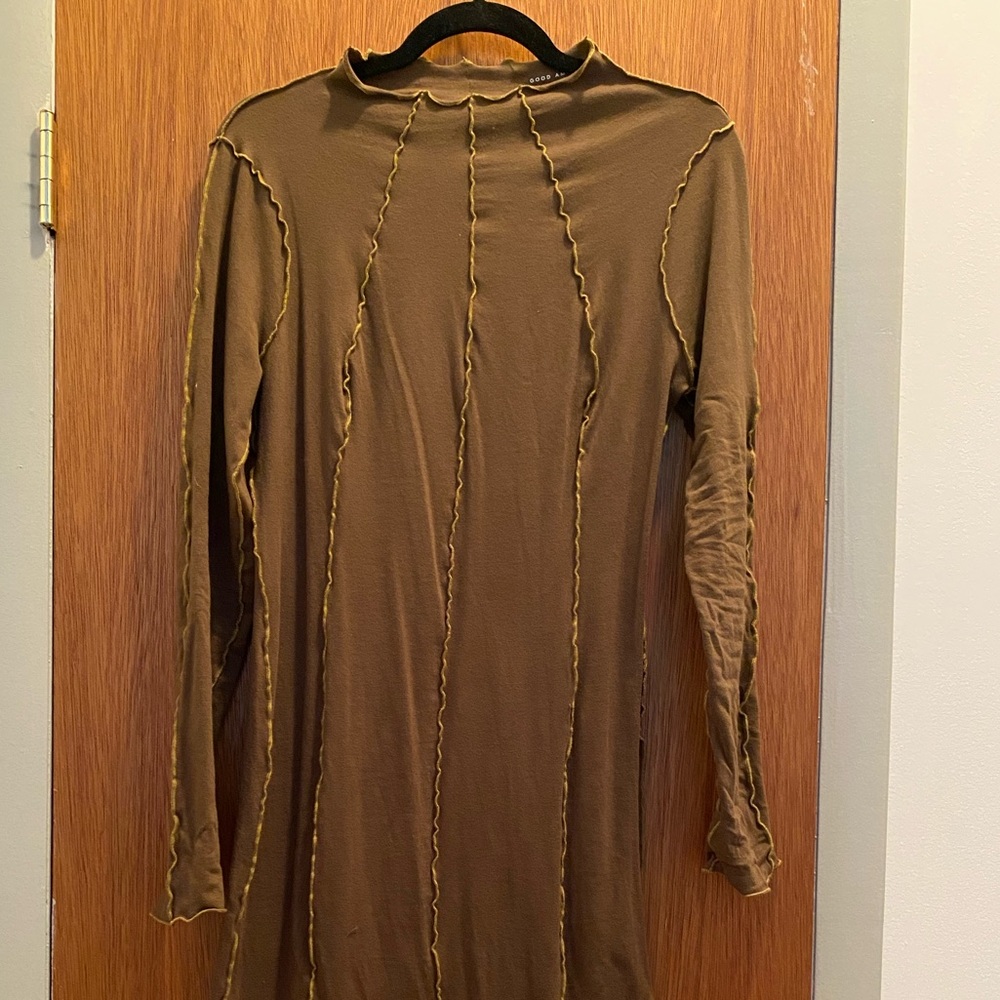 Good American reversible long sleeve dress